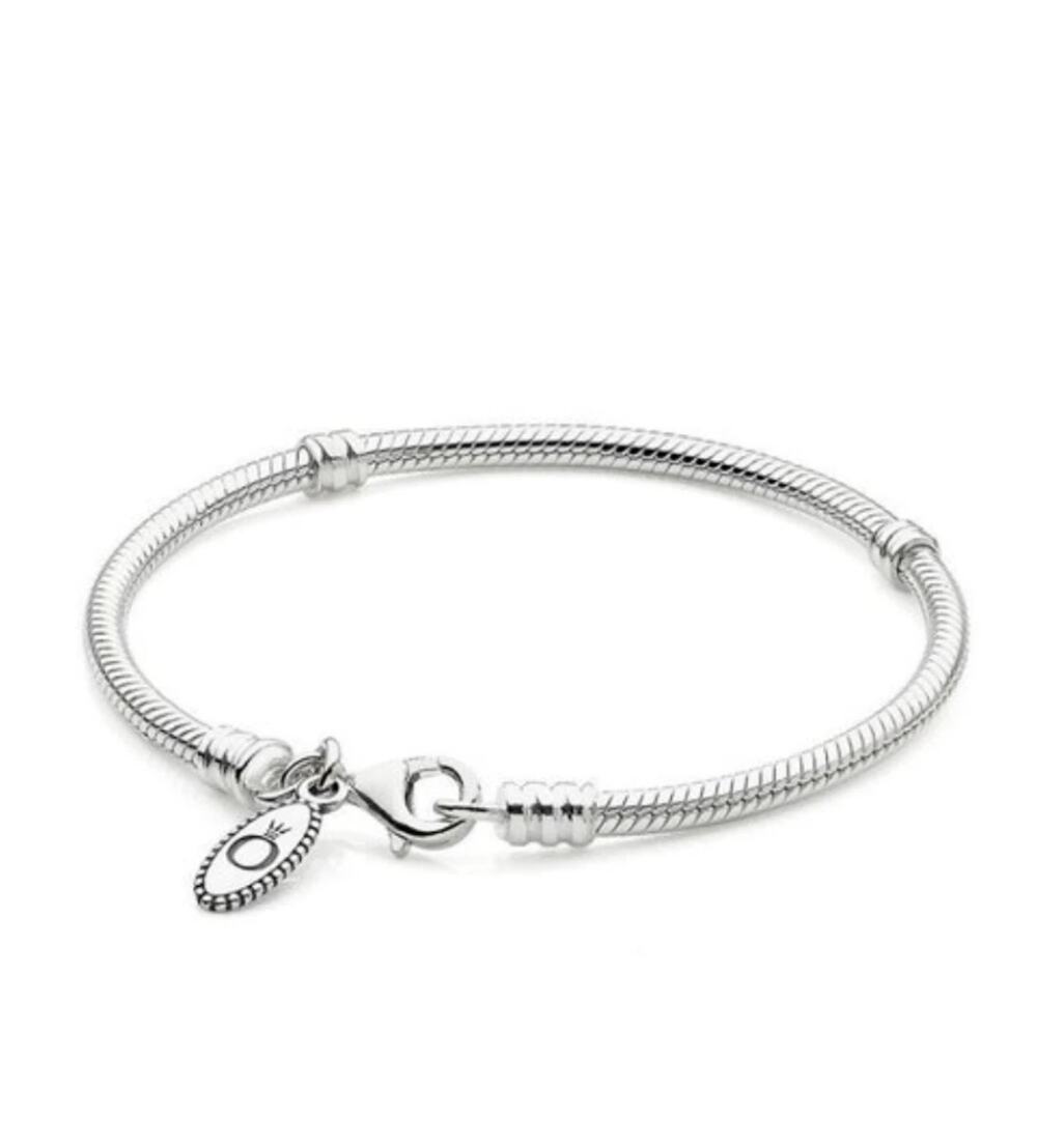 Pandora Snake Chain Lobster Clasp Bracelet, Size 8"